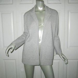 MAGASCHONI Light Gray Flecked Open Front Jacket